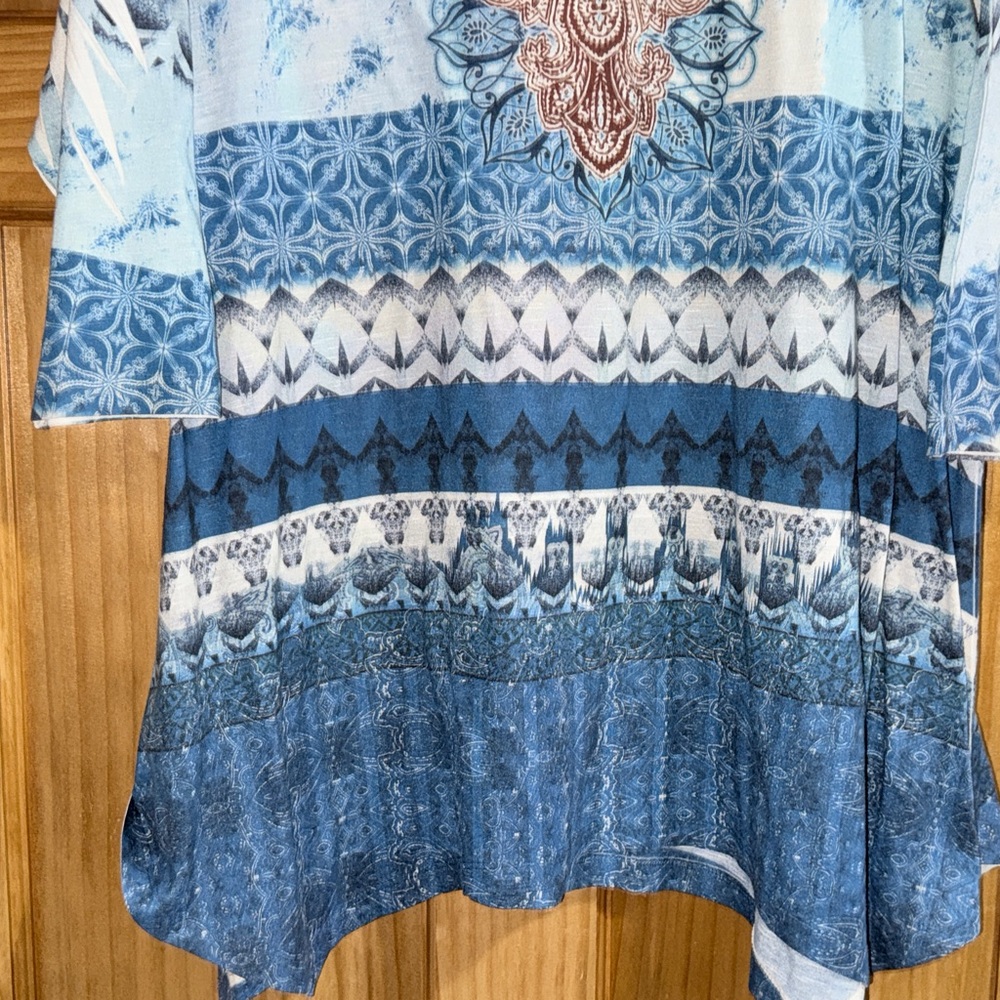 ONE WORLD Multicolor Patterned Tunic - image 9